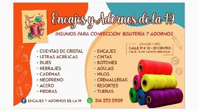 ENCAJES Y ADORNOS DE LA 19
